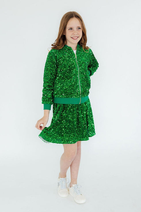 kelly-green-velvet-sequin-jacket Mila & Rose - Sophia's Style-5